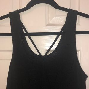 Distressed black BOUTIQUE tank top